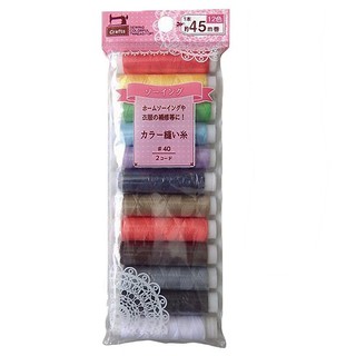 Set 12 cuộn chỉ màu sắc