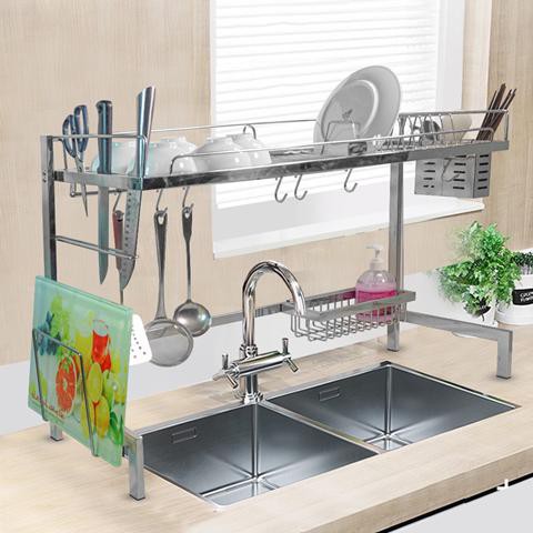 Kệ chén inox 304, Kệ bát inox 304 loại 2 tầng Cao cấp KC-012 TORO HOME,Cam kết chất liệu inox Chuẩn 304