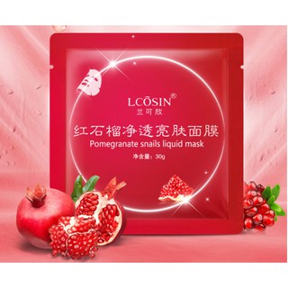 Lcosin - Mặt nạ giấy lựu đỏ