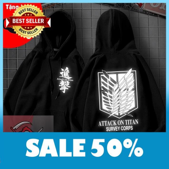 Áo khoác ÁO HOODIE in hình ao game Attack on Titan ĐỘC đẹp nhất TẶNG KÈM BỊT MẶT