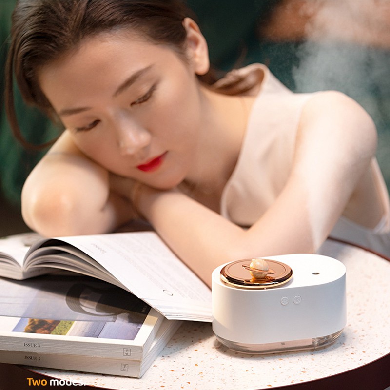 Máy phun sương tạo độ ẩm không khí Fnelse họa tiết hành tinh có thể sạc lại 300ml