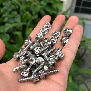 Ốc inox salaya Thái - 5li15 (m5x15) xoắn - gắn dàn áo Ya
