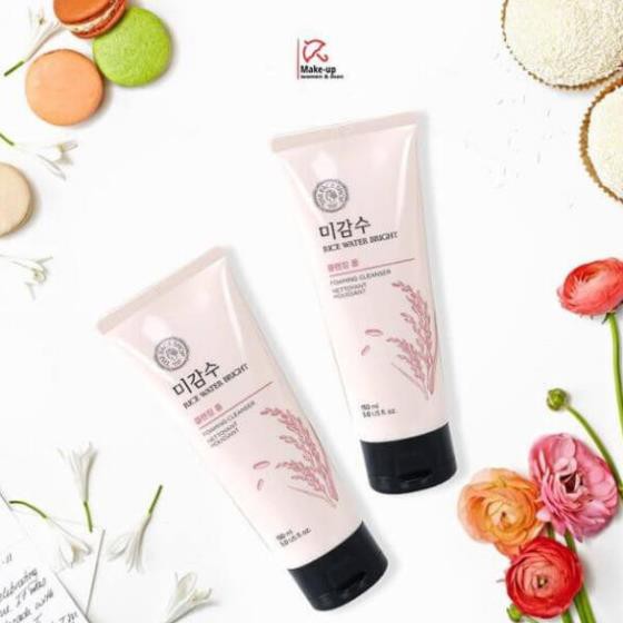 Sữa rửa mặt gạo Rice Water Bright Cleansing Foam The face shop..