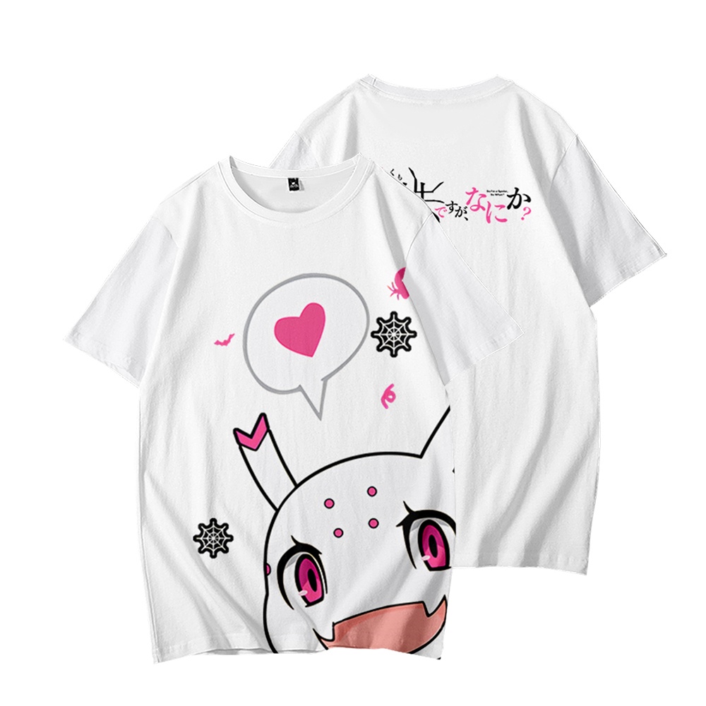 Áo Thun Tay Ngắn Cổ Tròn In Hình Nhện Hai Chiều Thời Trang Mùa Hè Cho Nam Và Nữ