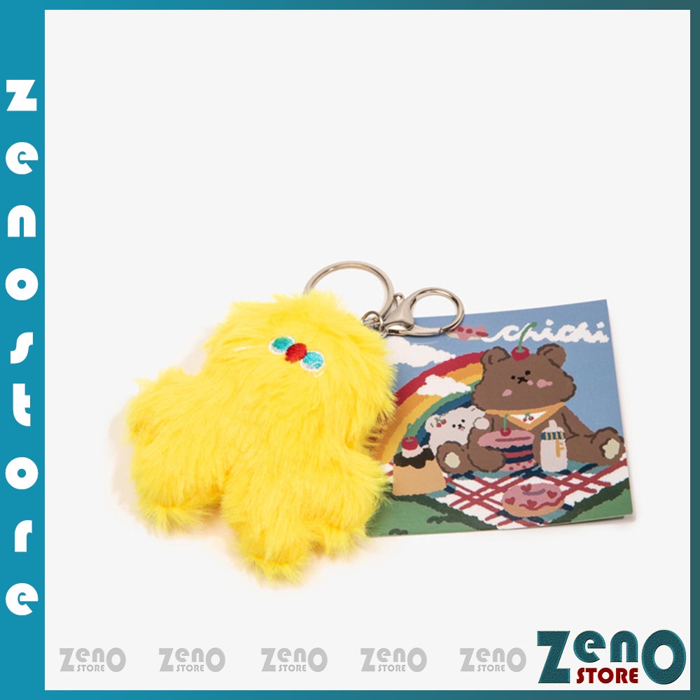 Móc khóa yêu tinh kute nhiều màu, móc treo balo, có khoen tròn và  snap hook