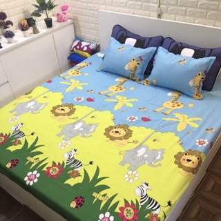 Ga gối poly cottong rừng xanh