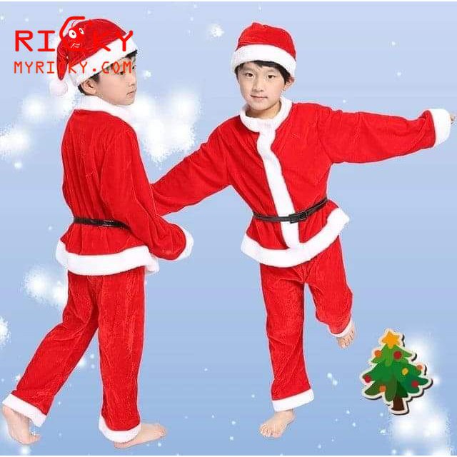 Bộ quần áo ông già Noel cho bé trai- Bé Gái Đủ Size - Quần áo hóa trang ông già Noel