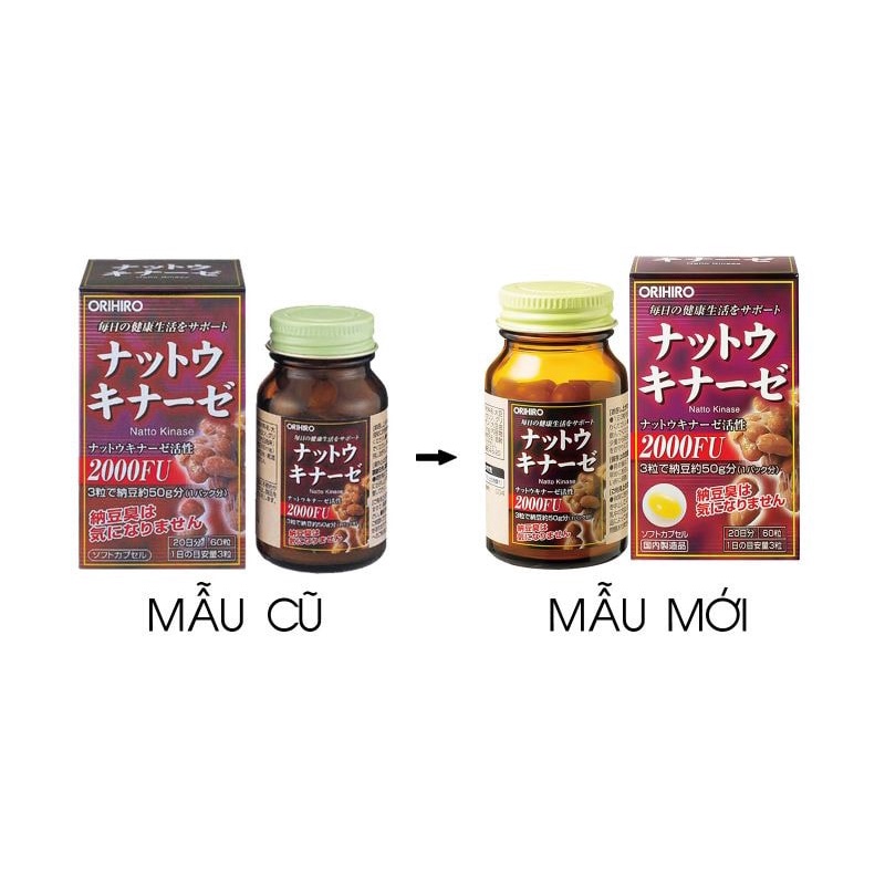 Viên Uống Chống Đột Quỵ Tai Biến NATTO KINASE 2000FU ORIHIRO
