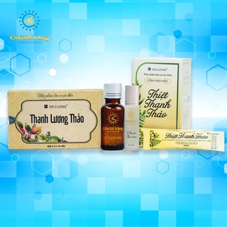 Combo thiệt thanh thảo, siro thanh lương thảo, tinh dầu xông và dầu xoa thảo cửa sổ vàng
