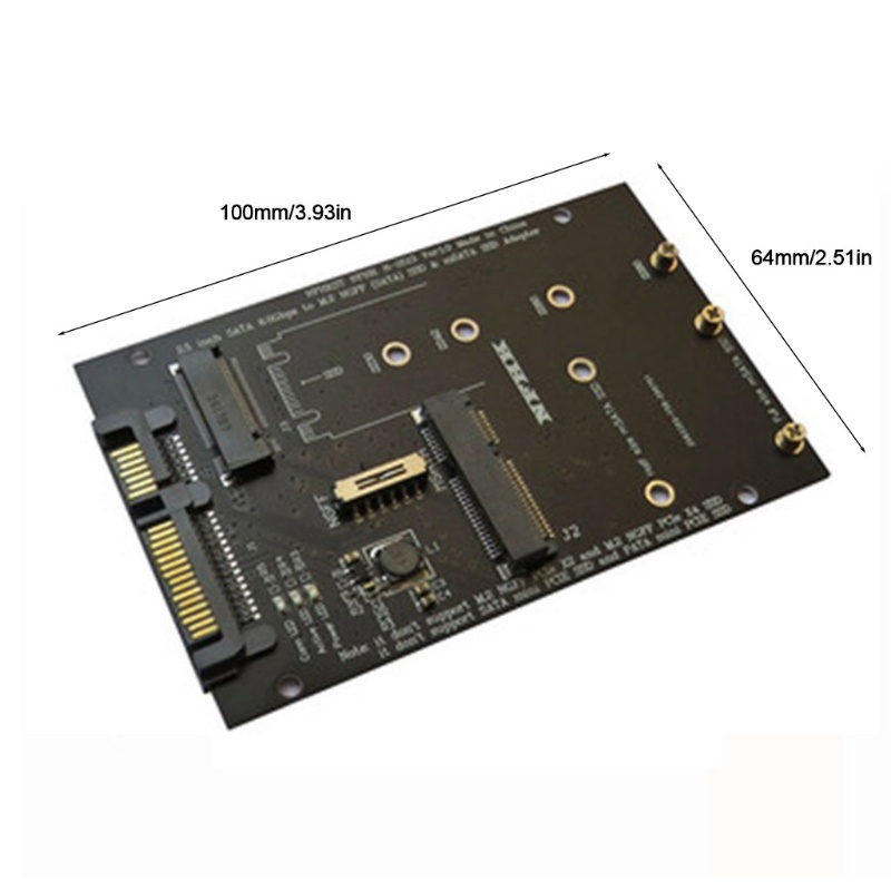 Bảng mạch chuyển đổi thẻ nhớ PCI-E M.2 MSATA SSD sang SATA 3 2 trong 1