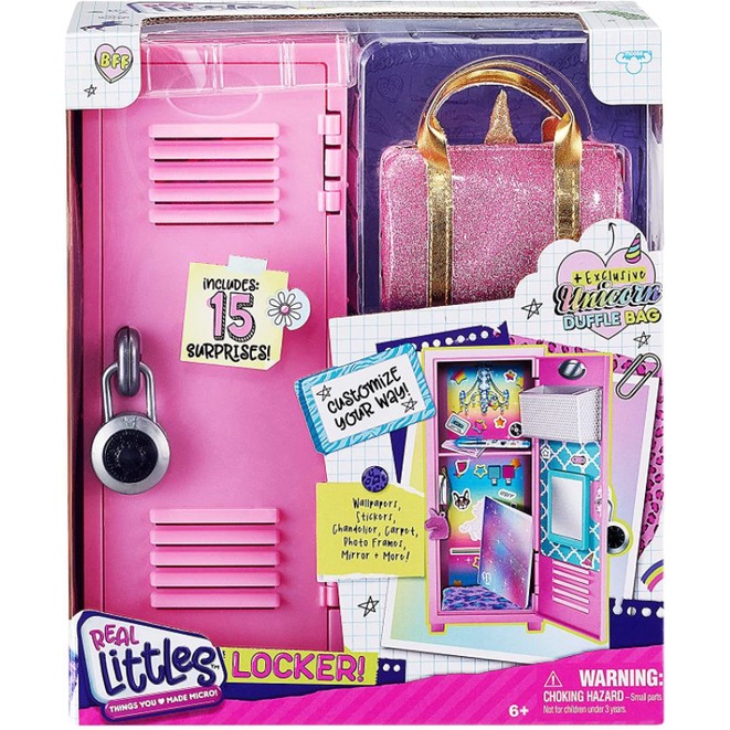 Shopkins real little set đồ chơi tủ đựng đồ locker