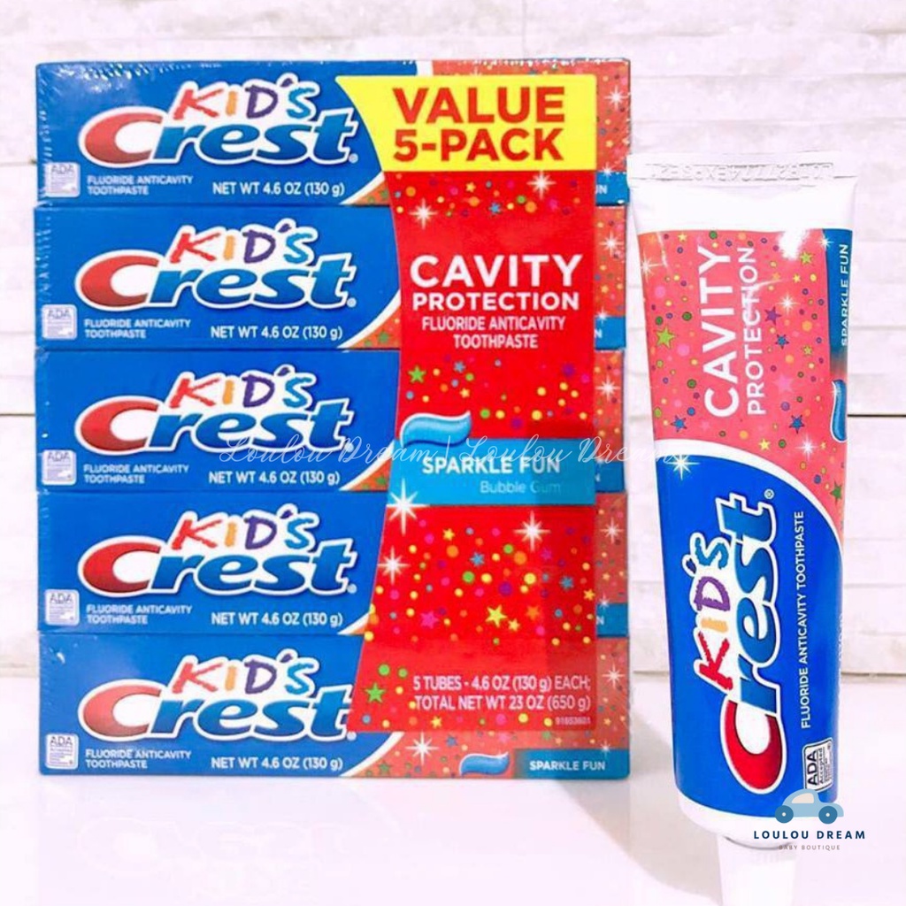 Kem đánh răng Mỹ cho bé Kid’s Crest Cavity Protection