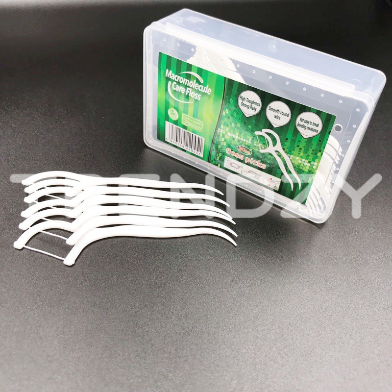 Tăm chỉ nha khoa Macromolecule hộp 30 chiếc siêu bền bỉ / Dental floss/ Dental floss pick