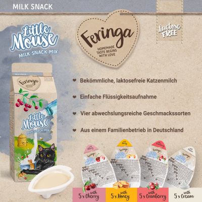 Sữa dinh dưỡng Feringa Mouse dành cho Mèo con Mèo lớn nhiều vị Garé Pet Shop Bánh thưởng sữa - Feringa Little Mouse Milk