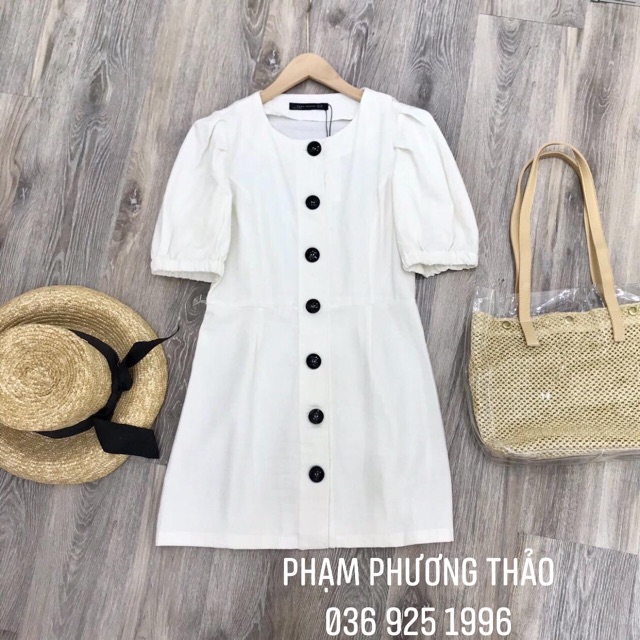 Váy zara tay bồng < khách note size giúp em >