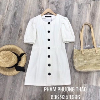 Váy zara tay bồng < khách note size giúp em >