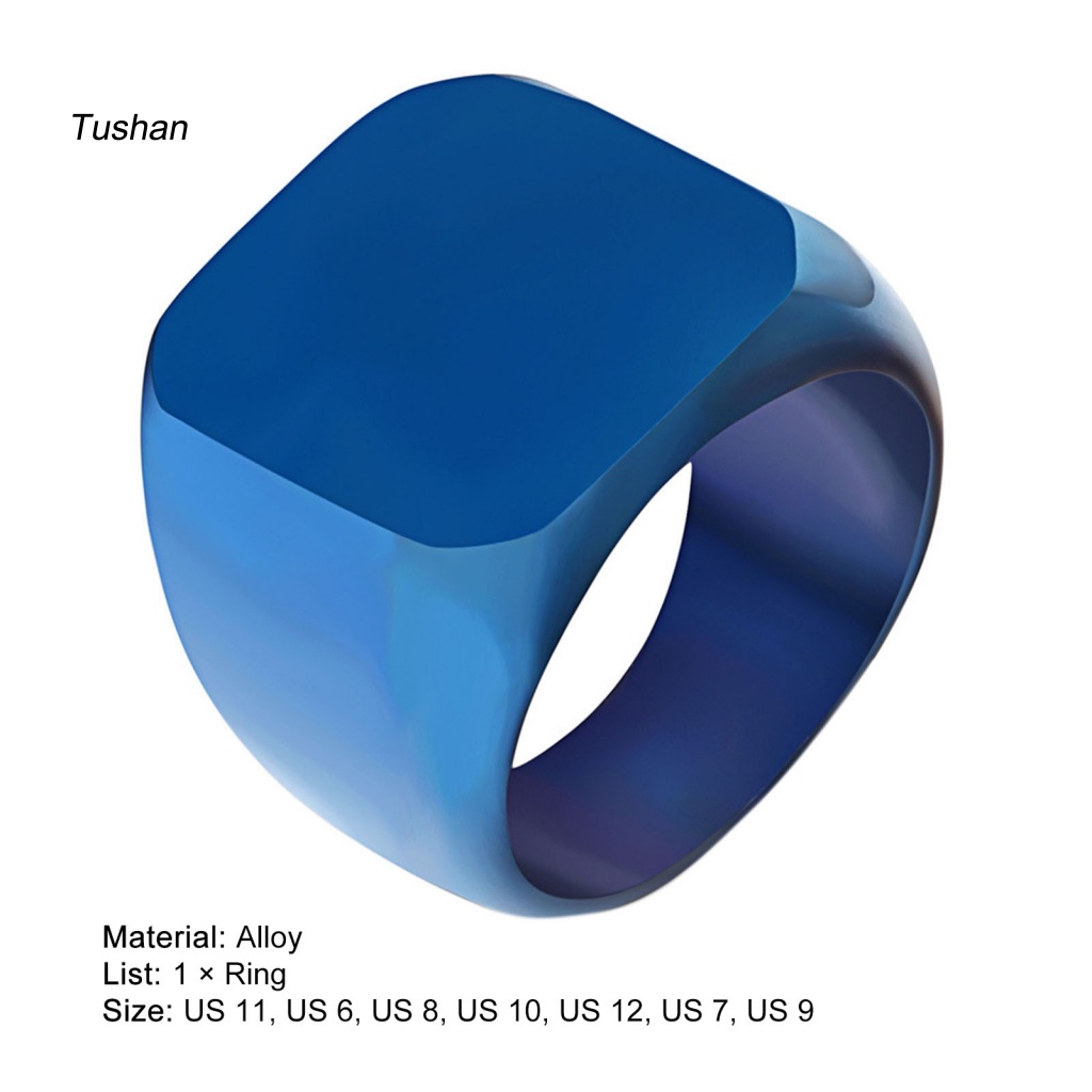 Nhẫn Cặp Hình Vuông Thời Trang Dễ Phối Đồ