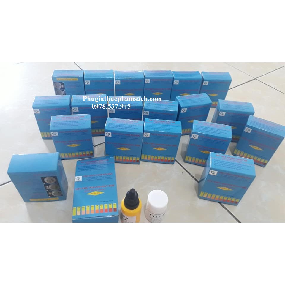 Bộ kít thử hàn the chuẩn của viện Công Nghệ Hóa Học TP.HCM