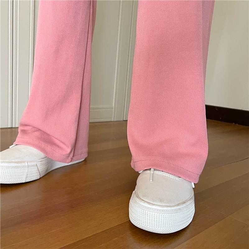 Quần nữ SUXI ống rộng cạp cao màu trơn thời trang mới mùa hè