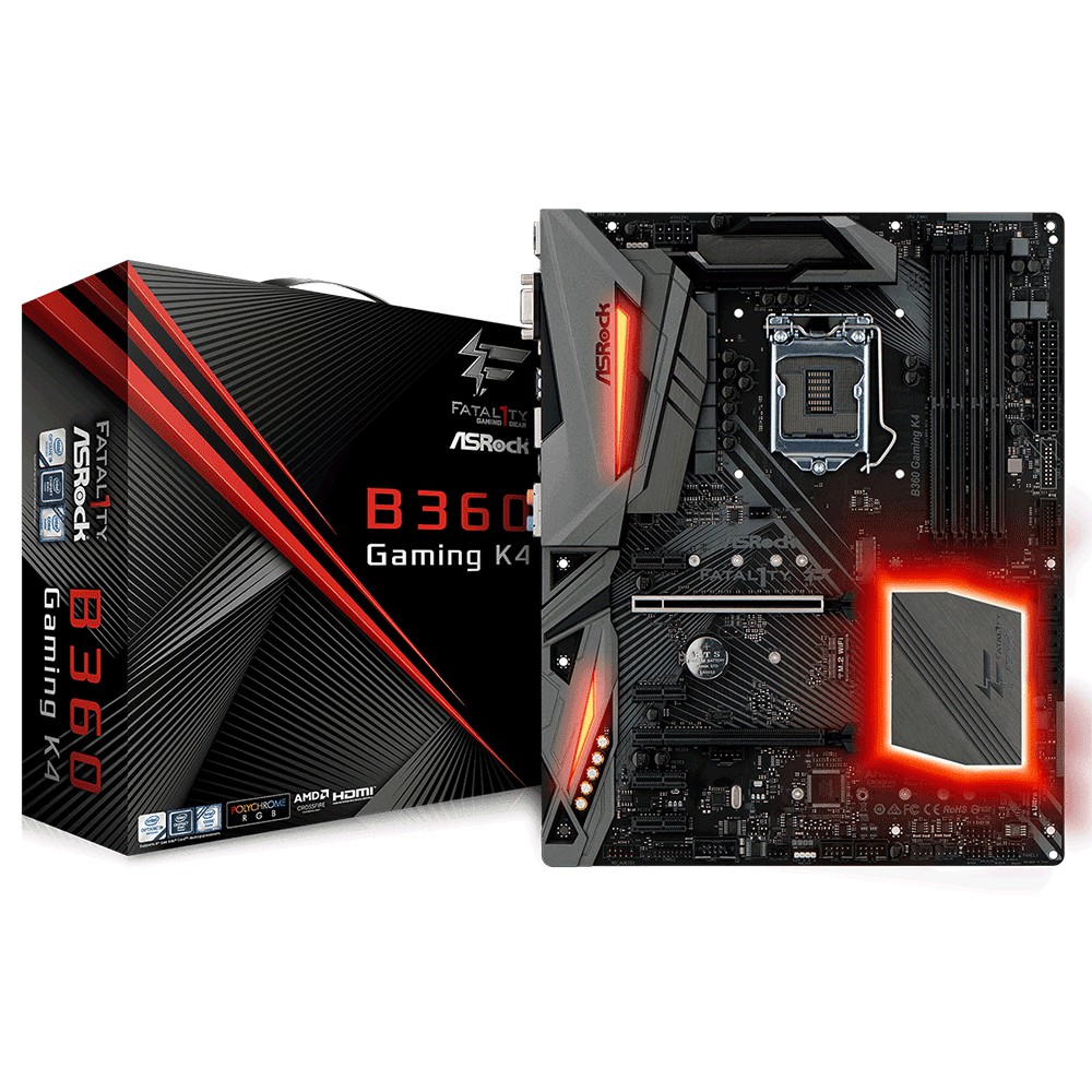 Bo mạch chủ - Mainboard Asrock B360 Gaming K4