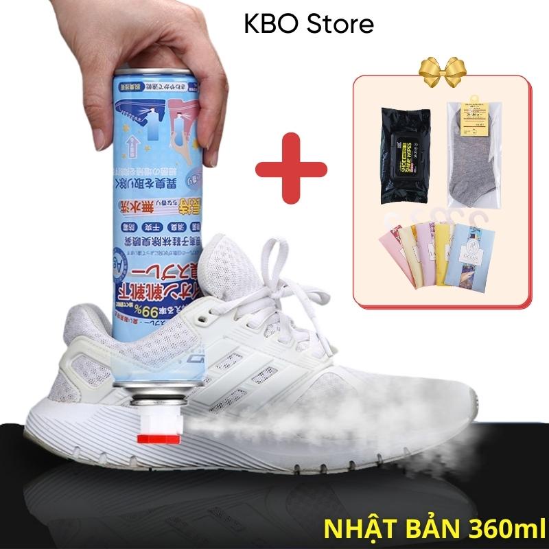 Xịt khử mùi giày dép hôi chân Công nghệ nano bạc Nhật Bản mới nhất 2022 chai lớn 360ML KBO035