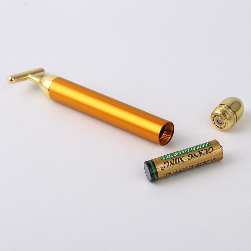 Massage Mặt Hợp Kim Vàng 24k rung cầm tay đa vị trí toàn thân WholeBody  - B0008+B0067