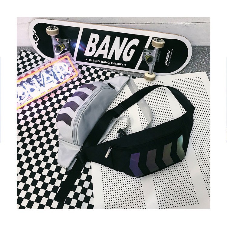 Túi đeo chéo phản quang 7 màu, đeo bụng chống thấm nước cao cấp năm 2020 | BigBuy360 - bigbuy360.vn