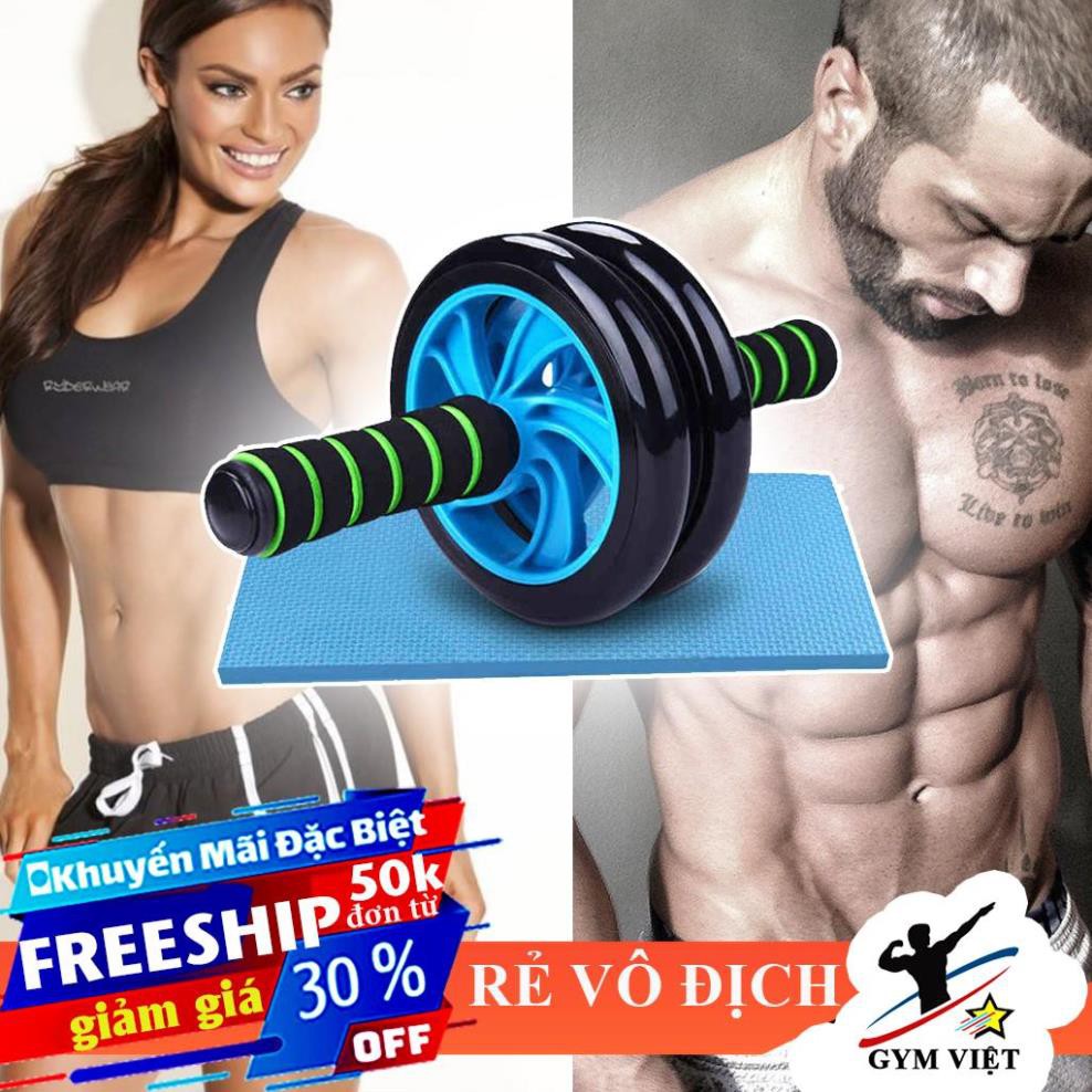 🎁 Con lăn tập bụng GYM Roller ❤️ FREE SHIP ❤️  tập cơ bụng 6 múi tại nhà [ HOT ]