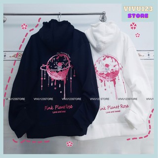 HOODIE ZIP ❤️ áo khoác dây kéo MOON chống nắng có nón form rộng nam nữ ULZZANG style VIVU123STORE   HOD075