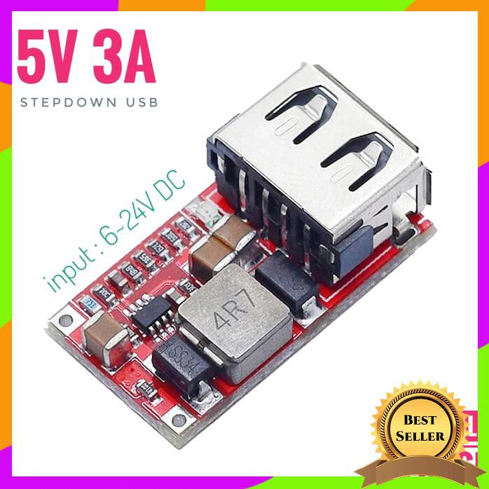 Thiết Bị Hạ Áp Sạc Usb Acc 5v 3a 6v 12v 24v Xuống 5v