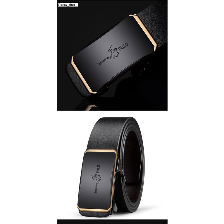 Thắt Lưng Nam EMRENEW POLO Da Bò 2 Lớp Full Hộp Đựng