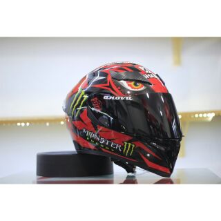 NÓN BẢO HIỂM FULLFACE ROC M138B 1 KÍNH LÊN TEM SHARK ĐỎ