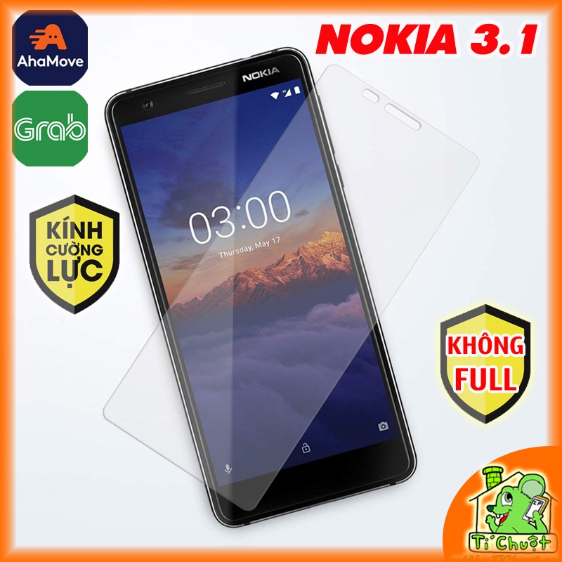 [Ảnh Thật] Kính Cường Lực Nokia 3.1 màn 5.2&quot;- Không FULL, 9H-0.26mm
