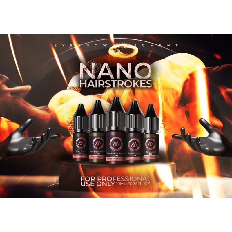 Mực Nano PMU Màu Mới Cho Hairstrokes Và Môi bong đậm trong (mực Hương Phan)