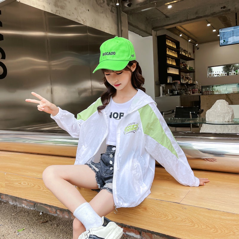 Mới Áo Khoác Cardigan Chống Nắng Thoáng Khí Trọng Lượng Nhẹ Dành Cho Bé Gái