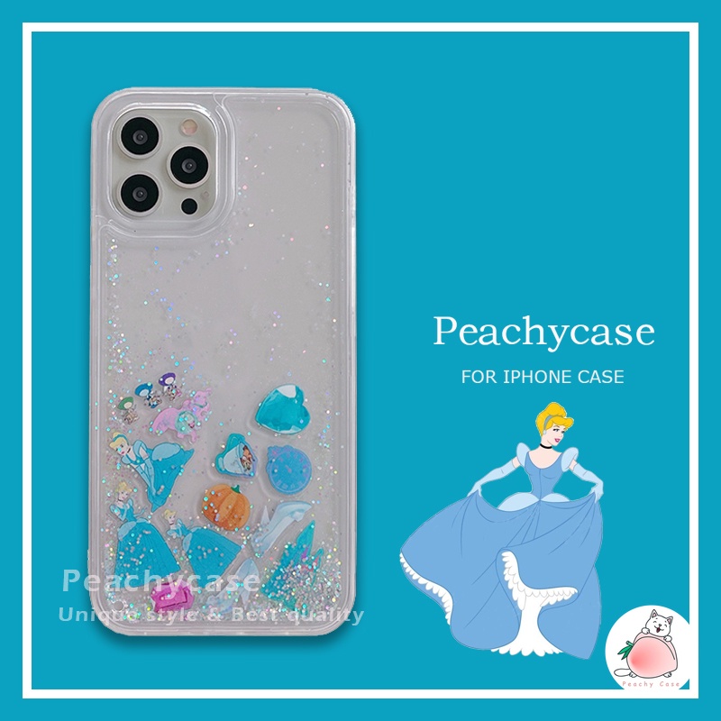 Ốp Điện Thoại PC Cứng Phối Kim Tuyến Nước Cho IPhone 13 12 Pro Max 11 Xr 7plus 6 8 7 Plus Xs Max X