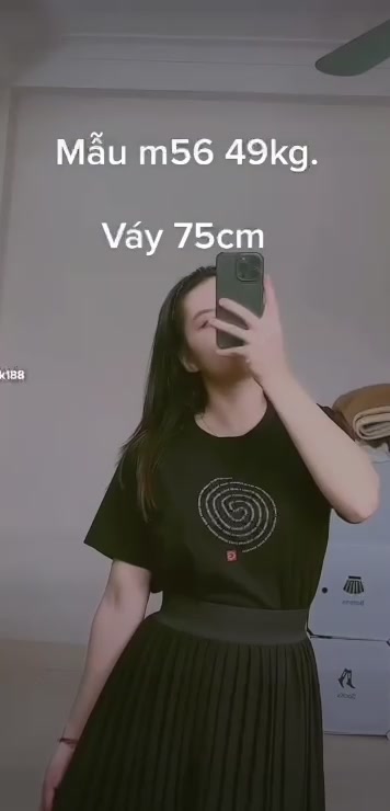 CHÂN VÁY XẾP LY DÀI 75cm chất vải dày dặn dập ly midi công sở ! thêm kích cỡ 65cm 85cm | BigBuy360 - bigbuy360.vn