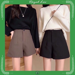 Quần Short Cạp Cao Quần Short Nữ Eo Thon Siêu Tôn Dáng  Short Khóa Trước