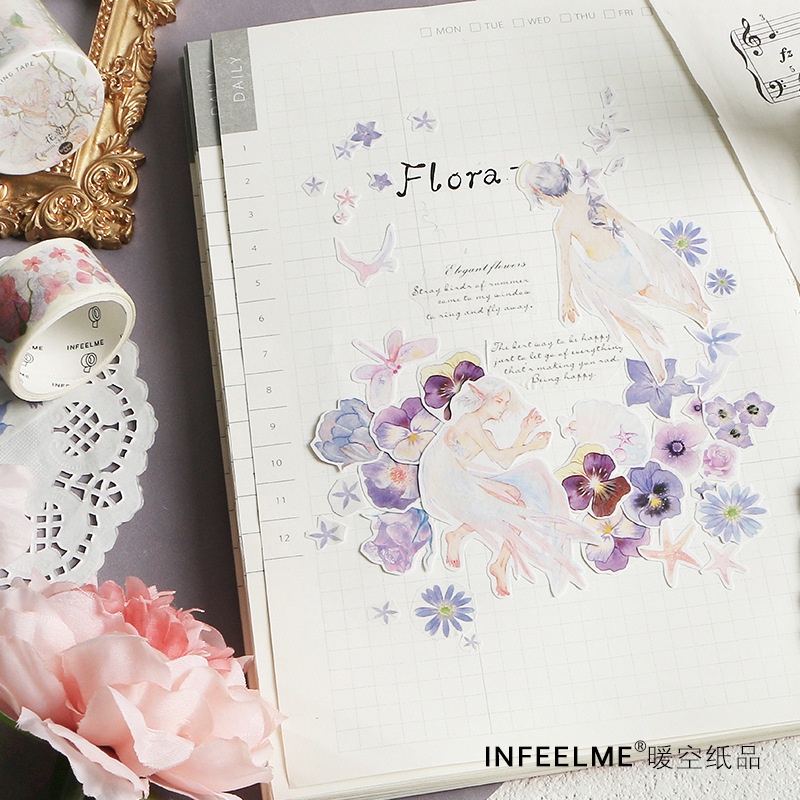 Cuộn Washi Chàng Trai Giữa Các Loài Hoa