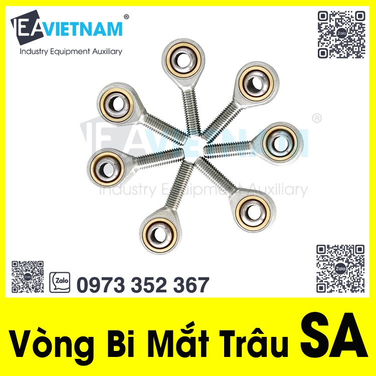 Vòng bi mắt trâu SA ...T/K 5mm 6mm 8mm 10mm 12mm 14mm 16mm 18mm 20mm T/K M6 M8