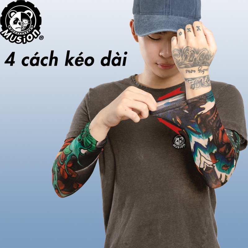 Găng cánh tay chống nắng vải lụa dành cho nam và nữ