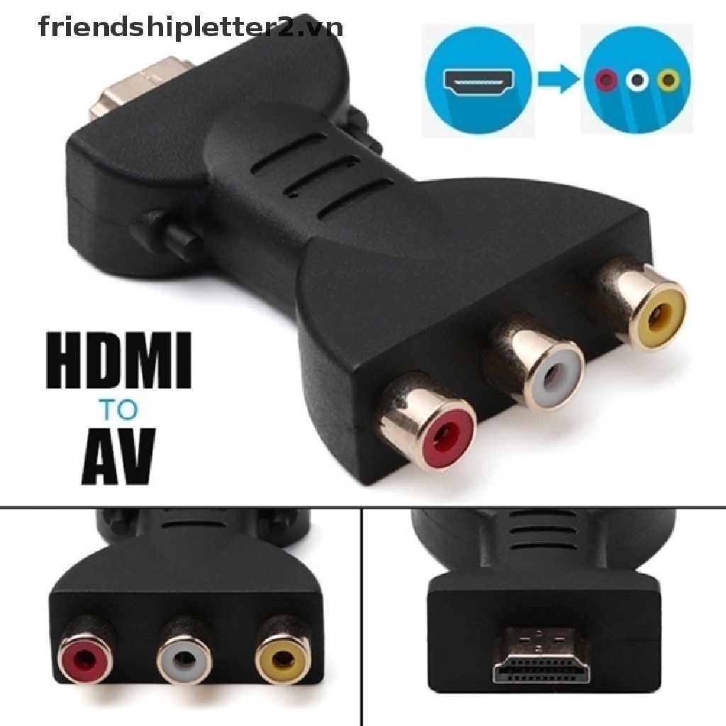 Đầu Chuyển Đổi Hdmi Sang 3 RCA AV Nhỏ Gọn Tiện Dụng