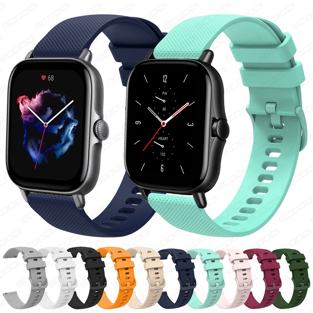 Dây Đeo Silicon Mềm Cho Đồng Hồ Thông Minh Huami Amazfit GTS / GTS 2 2e 2Mini / 4Mini / GTS 4 3