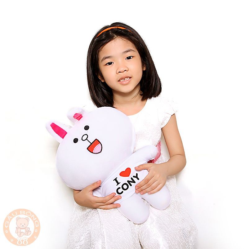 ( Ảnh thật 100%) Gấu bông Thỏ cony 40cm đáng yêu ngộ nghĩnh - Trùm gấu