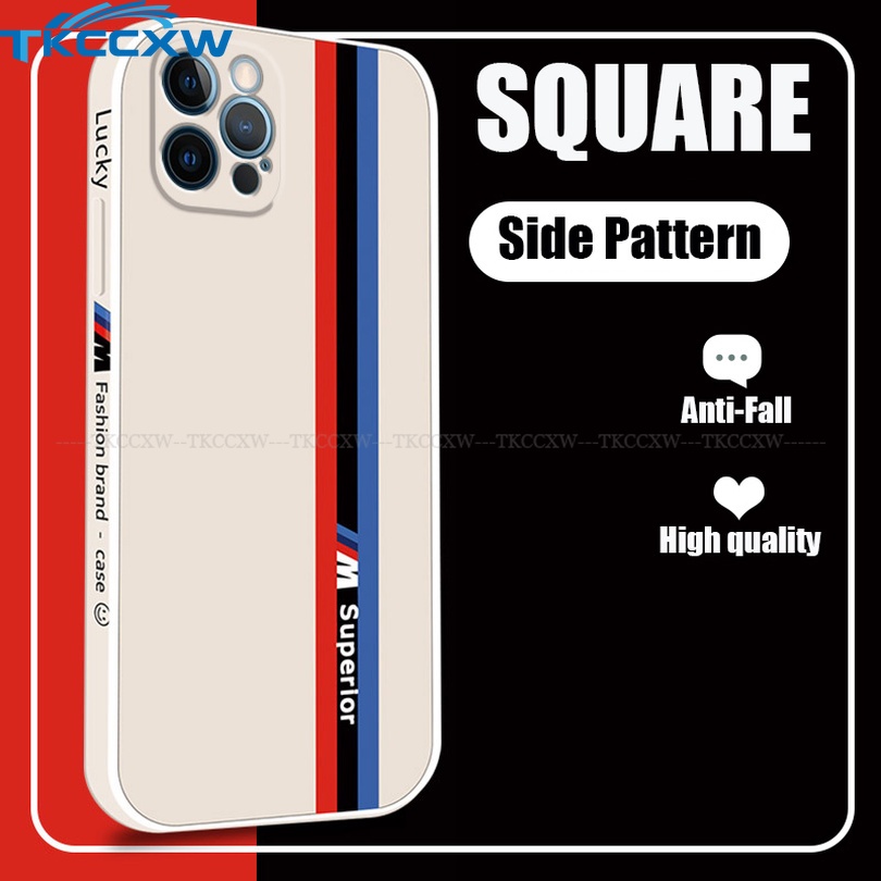 Ốp Điện Thoại Silicon Mềm Hình Vuông Bảo Vệ Camera Cho iPhone 7 8 6 Plus 6S Plus 5 5S SE 2020 SE2