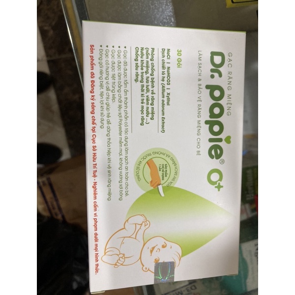 Gạc rơ lưỡi Dr papie