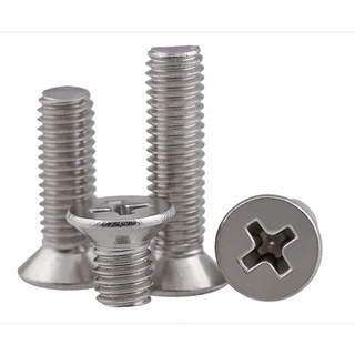 Vít Đầu Dẹt Mở Rộng Khóa Nam Châm Bằng Thép Không Gỉ M2 M2.5 M3 M4 316 Phillips