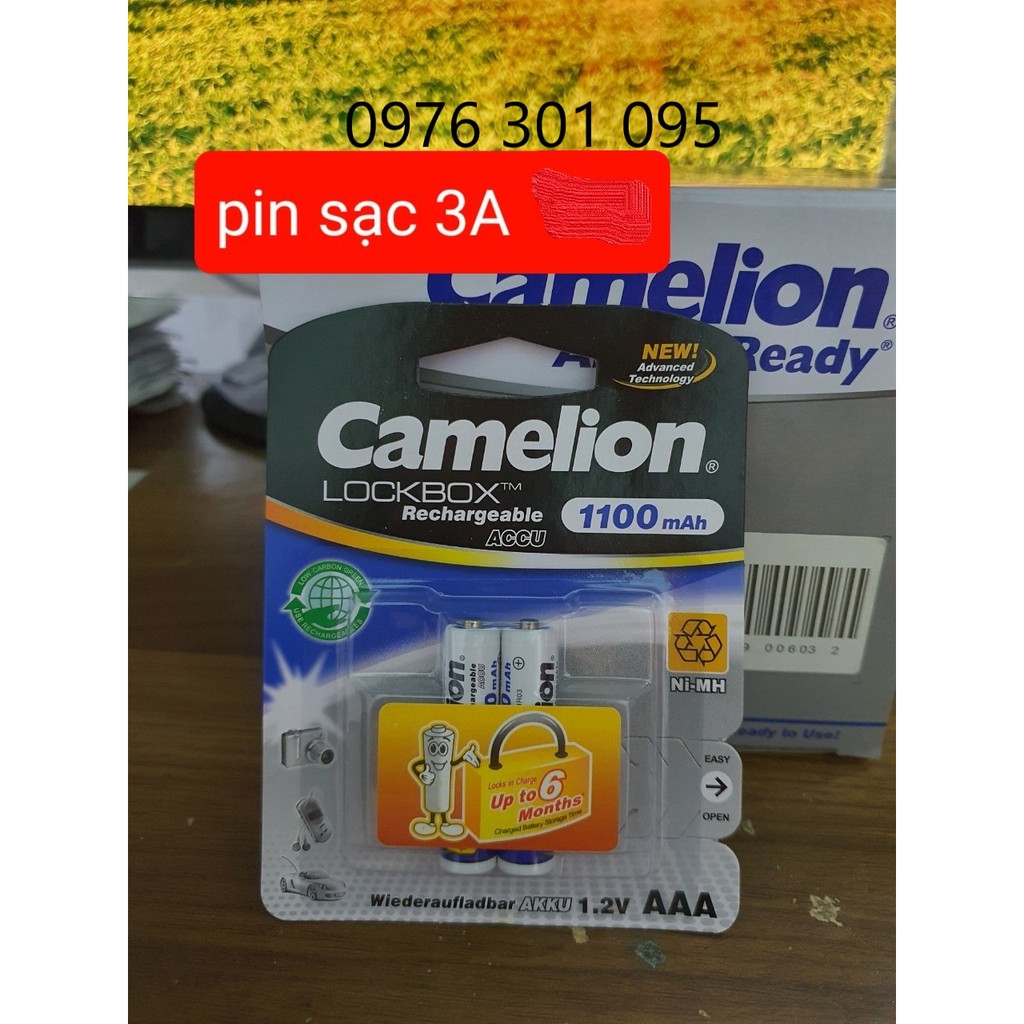 [CAMELION] Pin Sạc AA, AAA, Vuông 9V Thông Dụng