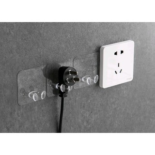 Móc Dán Tường Kẹp Giữ Dây Điện, Kê Sạc Điện Thoại 88092 SIÊU THỊ TIỆN ÍCH
