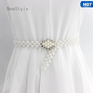 Thắt Lưng Đính Hạt Ngọc Trai Và Pha Lê Thời Trang Cho Nữ